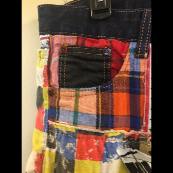 RARE BiePa Jeans 1971 Patchwork Distressed Jeans S4. - Picture 6 of 16